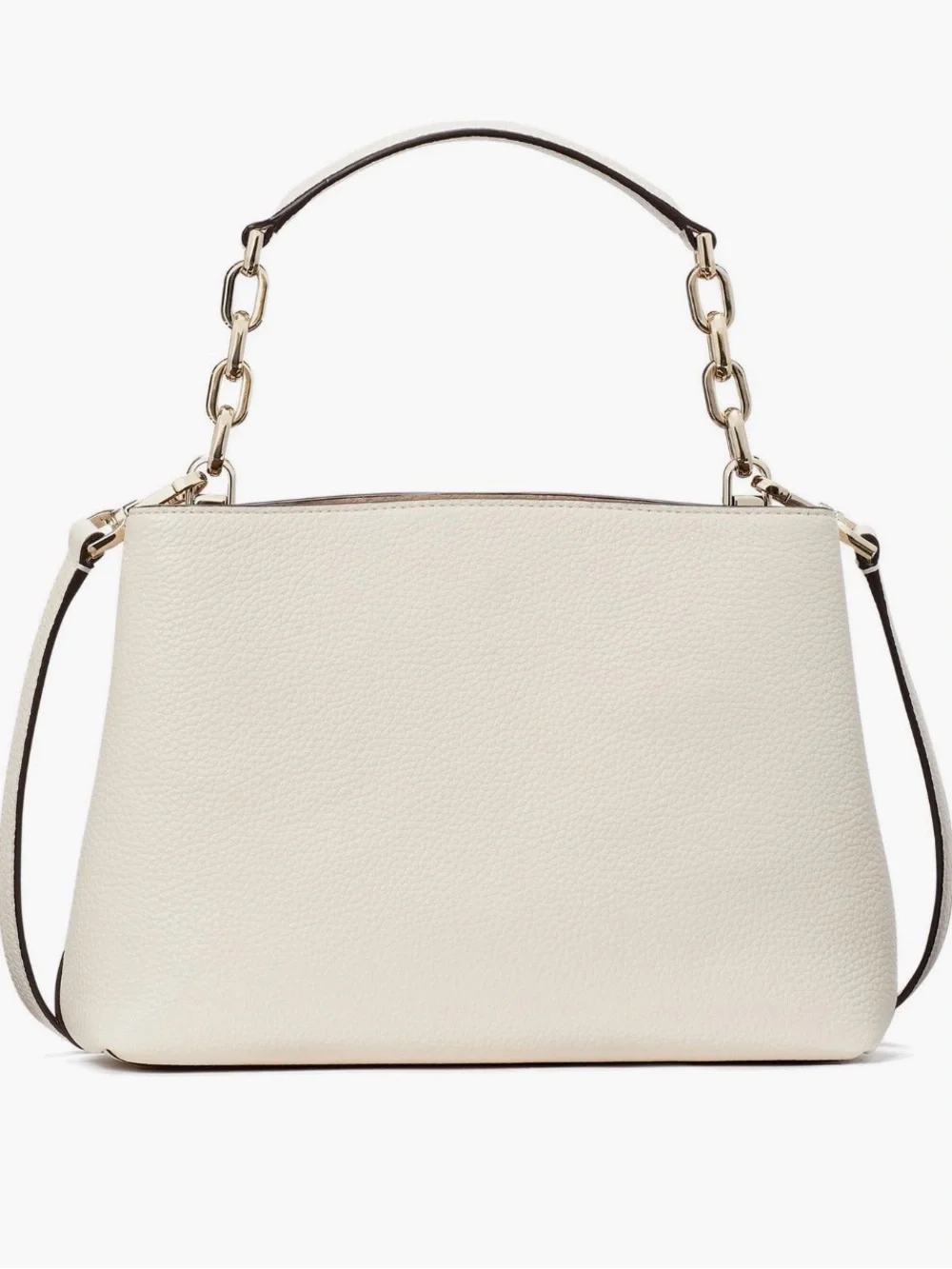 Kate Spade Aubrey Parchment Leather Satchel Top Handle Crossbody Bag NWT - Picture 2 of 7